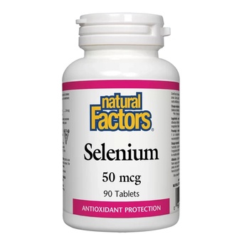 Image 1 of Natural Factors Selenium / Селен 50 mcg, 90 таблетки (REV 1668 NF)