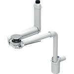 Geberit - Икономичен сифон за умивалник Clou, с управление чрез лост, хром 152.059. 21.1 (152.059.21.1)