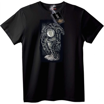 NOONEBRAND Тениска Кацане на Луната - 7XL, White