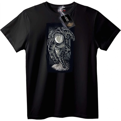 NOONEBRAND Тениска Кацане на Луната - 7XL, White