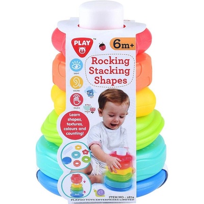 Playgo Цветна Пирамида Rocking (1008437F)