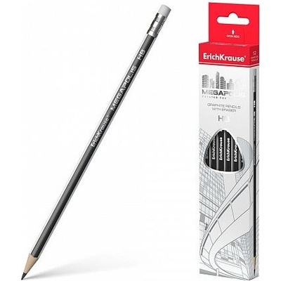 МОЛИВ ГРАФИТЕН hb С ГУМА erich krause megapolis