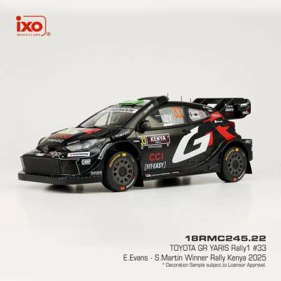 Toyota GR Yaris Rally1 Safari Rallye Kenia 2025 33 Evans Martin IXO 1:18