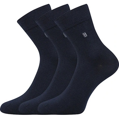 Lonka Společenské ponožky DAGLES balení 3 stejné páry tmavě modrá