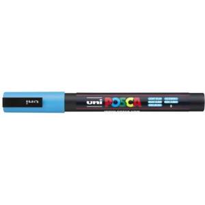 uni Декоративен маркер, 0, 9-1, 3 мм, UNI "Posca PC-3M", светлосин 284638000 (284638000)