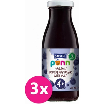 SALVEST Põnn Čučoriedková šťava s dužinou od 4.mesiaca BIO 240 ml