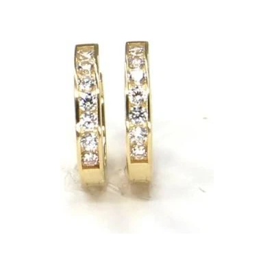 Pattic náušnice ze žlutého zlata ARP438204Y – Zboží Mobilmania