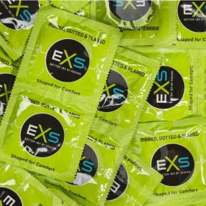EXS Condoms 20 бр. Релефни презервативи EXS Extreme с ивици и точици - насипни