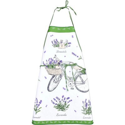 Forbyt Zástěra kuchyňská Provence levandule zelená