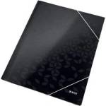 Leitz Cardboard briefcase with eraser WOW Leitz, black 39820095