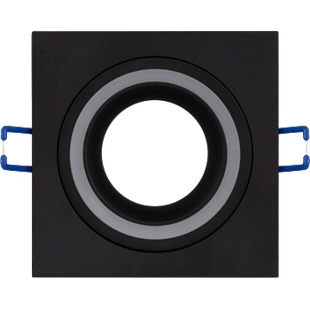 UltraLux РАМКА ЗА ВГРАЖДАНЕ КВАДРАТ, ЧЕРНА, СТАЦИОНАРНА, ip20 (fssgu10bl)