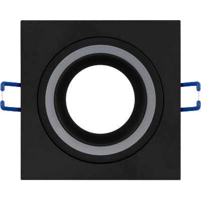 UltraLux РАМКА ЗА ВГРАЖДАНЕ КВАДРАТ, ЧЕРНА, СТАЦИОНАРНА, ip20 (fssgu10bl)