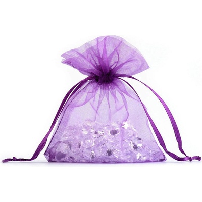 Prima-obchod Dárkový pytlík 9x11 cm organza, barva 24 fialová