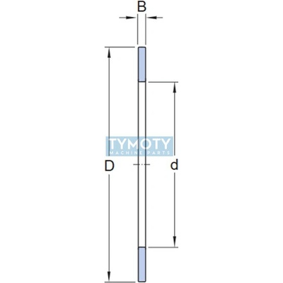 SKF AS 0821 tenký axiálny ložiskový krúžok