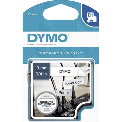 etikety DYMO D1 S0718050 polyamid Farba pásky: biela Farba písma:čierna 19 mm 3.5 m