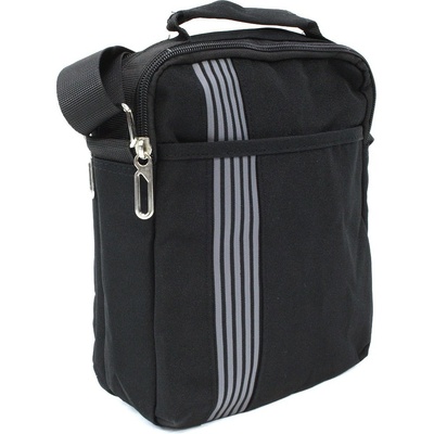 Černá pánská praktická zipová crossbody taška Bertrand