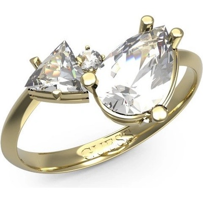 Guess pozlacený prsten s krystaly Wonderlights JUBR04418JWYG