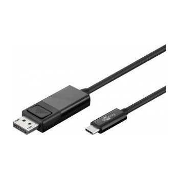 Goobay USB Adapterkabel, USB-C Stecker > DisplayPort Stecker (schwarz, 1, 2 Meter, 4K 60Hz)