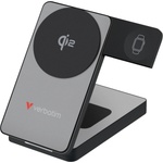 Verbatim Foldable 3-in-1 Qi2, Магнитен, UBS-C, 10000 mAh, Сив (32295)