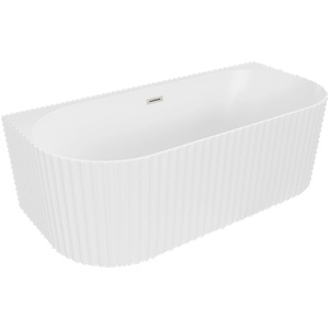 Mexen Sella самостоятелна вана с оребрение 150 x 75 см, бяла мат, четкан (52711507501-97)