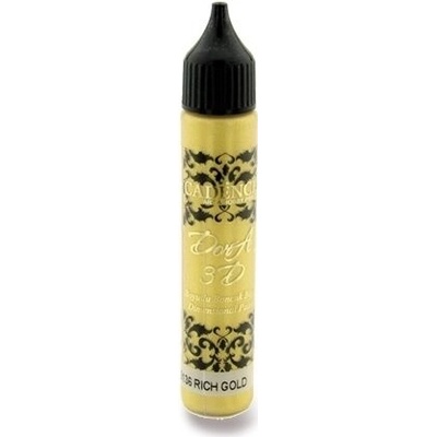Cadence Metalická kontura a 3D barva Dora sytá zlatá 25 ml