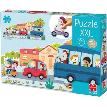 Goula Детски прогресивен пъзел Goula - Град, XXL части (453428)