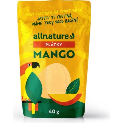 Allnature Sušené mango plátky 40 g