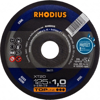 Rhodius Rezný kotúč 125 x 1,0 x 22,23 mm 206171