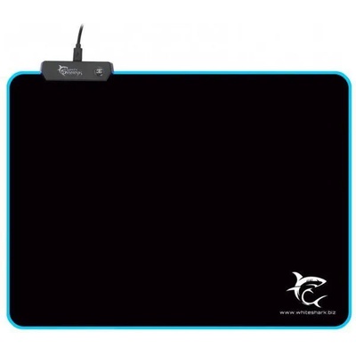 Подложка за мишка White Shark 35x25cm LED MP-1862 LUMINOUS L, Черен (LUMINOUS-350X250)