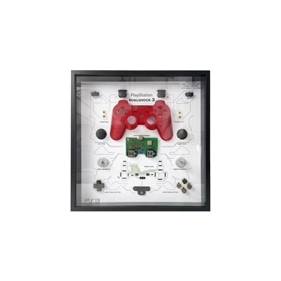 PlayStation 3 Dualshock 3 Controller Shadowbox - Red