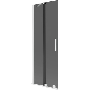 Mexen Velar душ екран 2-крилен плъзгащ се 70 x 150 см, графит, бял - 896-070-000-41-20 (896-070-000-41-20)