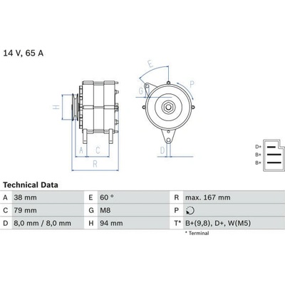 generátor BOSCH 0 986 044 591
