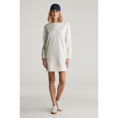 Gant Shield C-neck Sweat Dress Eggshell