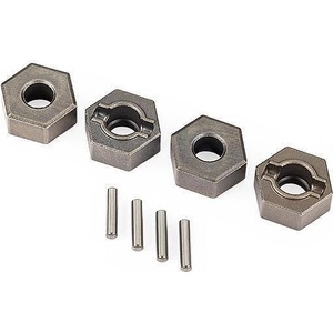 Traxxas Хексове метални 12мм Wheel hubs, 12mm hex (steel), extreme heavy duty (4)/ 2x9.8mm pin (4) (for use with #9080 upgrade kit and 6mm axles) TRX9069 (TRX9069)