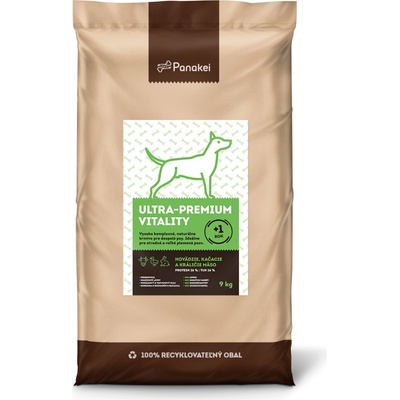Panakei Ultra Premium Vitality Hovädzie Kačka Králik 9 kg
