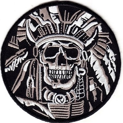 Nášivka Skull Indian malá
