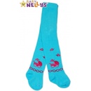 New Baby bavlnené jednofarebné pančucháčky sivé