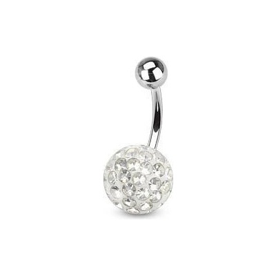 S4U Piercing do pupíku s kamínky Crystals From Swarovski CRYSTAL BS01015C-06
