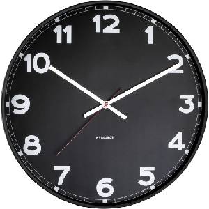 Karlsson Стенен часовник New Classic 40 см черен (KA5847BK)
