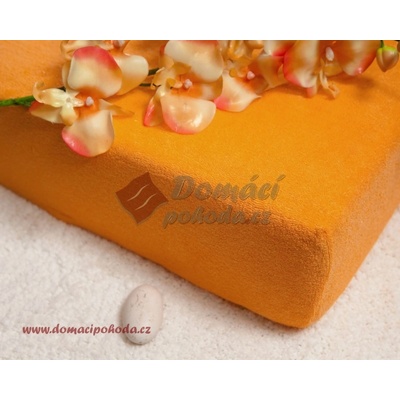 Smolka prostěradlo froté okrové 200x220