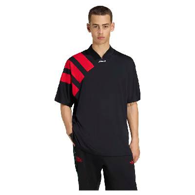 Тениска Adidas Originals Adicolor Blocked short sleeve T-shirt - Black (Black / Better Scarlet)