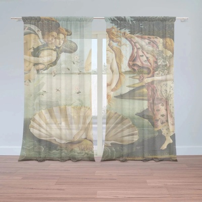 Sablio Záclony Zrodenie Venuše - Sandro Botticelli: 2ks 150x250cm