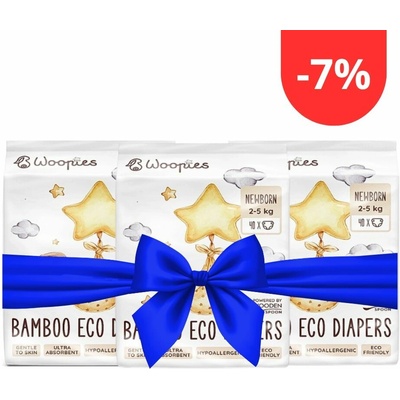 Woopies EKO NEWBORN 2-5kg Wooden Spoon 3x40ks