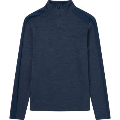Amundsen Sports Мъжки вълнен пуловер Amundsen sports 5Mila Half Zip Merino jacket - Faded Navy (005-6051-0411)