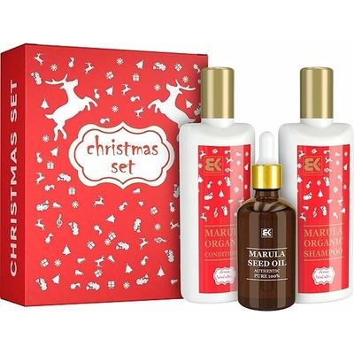 BK Brazil Keratin Marula Shampoo 300 ml + Conditioner 300 ml + Marula Oil 50 ml darčeková sada