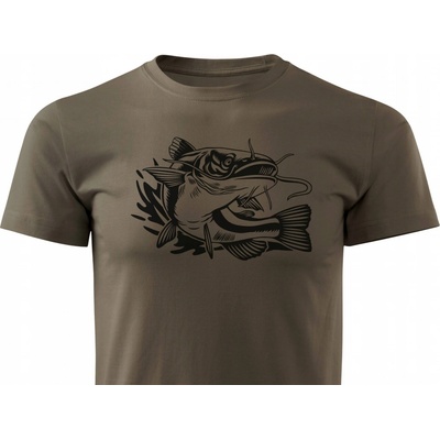 ForestMax tričko pre rybárov s potlačou krátke rukávy