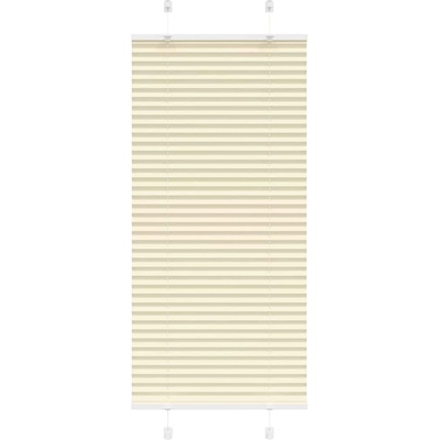vidaXL Плисирана щора Cream 55x150 cm Ширина на плата 54, 4 cm (4015287)