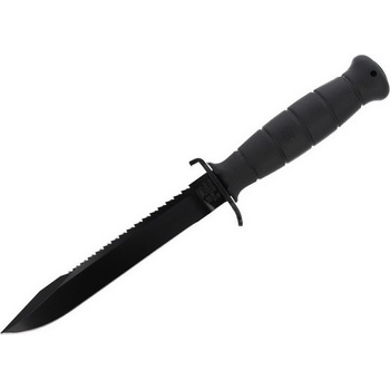 Nôž armádny s pevnou čepeľou GLOCK mod.81 s pílkou - čierny