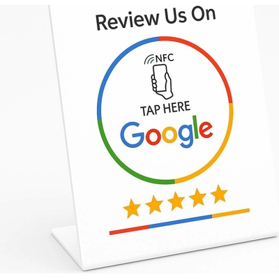 NFC stojánek pro Google recenze - bílý
