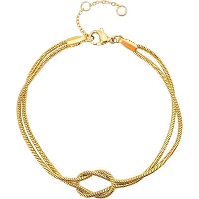 Victoria Filippi Stainless Steel Náramek s propleteným uzlem Inés Goldchirurgická ocel NR2345-YS47965